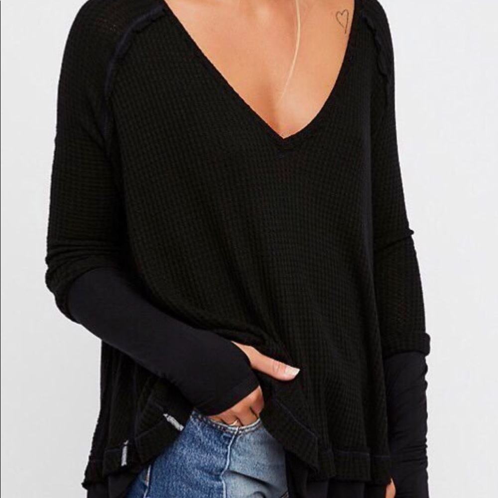 Free People Laguna Thermal Black